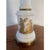 Mid-Century Modern Mid-20th Century Neoclassical Hollywood Regency Tall White and Gold Opaline Table Lamp For Sale - Image 3 of 8