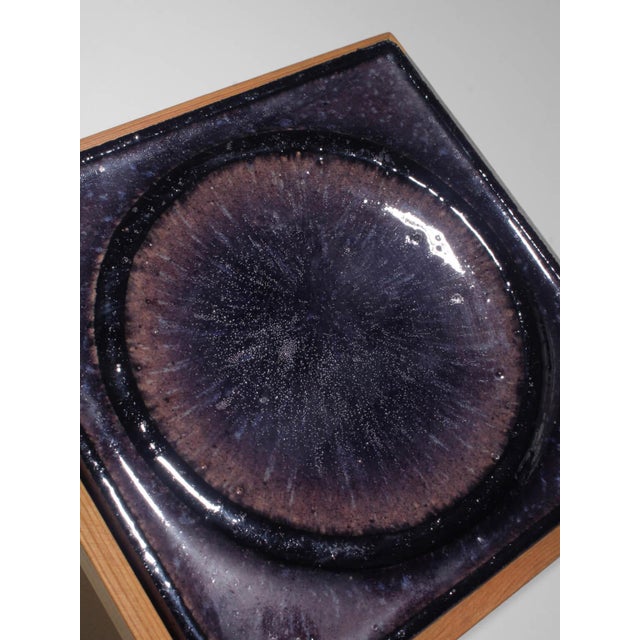 Mid-Century Ceramic Art Tile by Konrad Galaaen for Borgestad Fabrikker, Norway, 1960 For Sale - Image 4 of 6