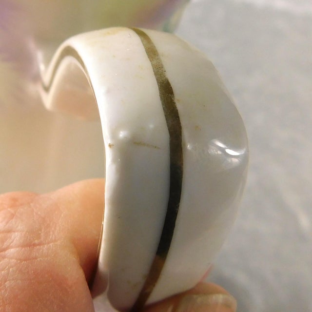 Late 18th Century Reinhold Schlegelmilch Rs Prussia Chocoate Pot With Purple Trim For Sale - Image 13 of 15