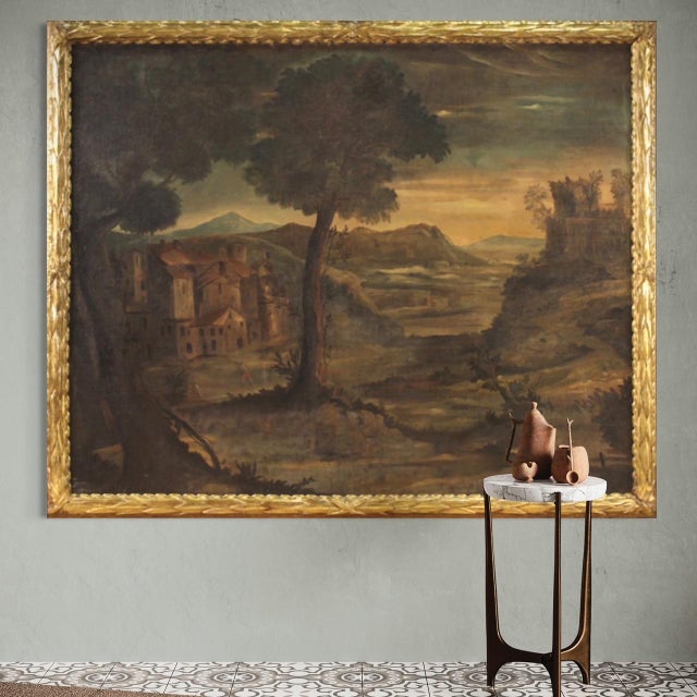 Italian Artist, Landscape, 1750, Oil on Canvas, Framed For Sale - Image 14 of 16