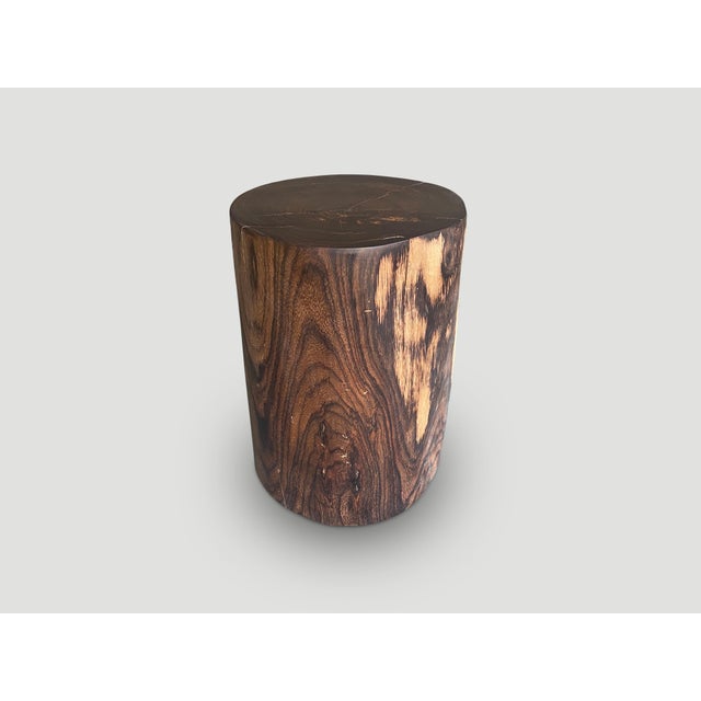 2010s Andrianna Shamaris Exquisite Rosewood Side Table For Sale - Image 5 of 5
