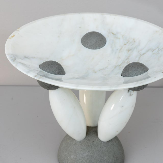 Stone Matteo Thun Modernist Marble Centerpiece , Italy 1980's For Sale - Image 7 of 8