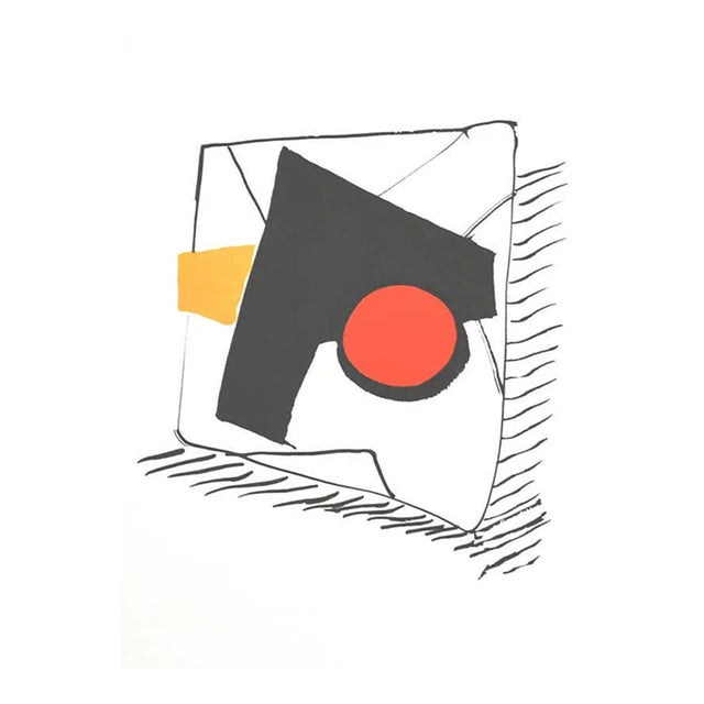 Calder Original Lithograph Dm16221 Derriere Le Miroir 1976 For Sale