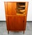 Mid Century Danish Modern Corner Cabinet Teak Wood Bar Tambour Skovmand Andersen For Sale - Image 9 of 12