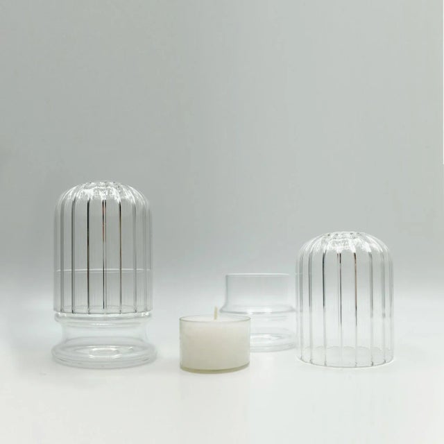 Outdoor Moscardino Glass Teacandle Holder by Kanz Architetti for Kanz For Sale - Image 4 of 10