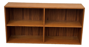 Mid-Century Danish Modern Teak Low Bookcase, Made in Denmark