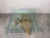 Vintage Coastal Carved Wood Swan Square Coffee Table With Beveled Glass Top/ Sold For Sale - Image 10 of 11