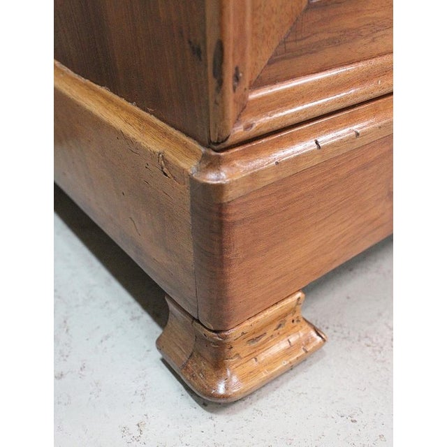 Small Walnut and Marble Bedside Table, 1900s For Sale - Image 9 of 18