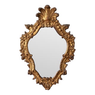 Italian Baroque Giltwood Mirror, C. 1800 For Sale