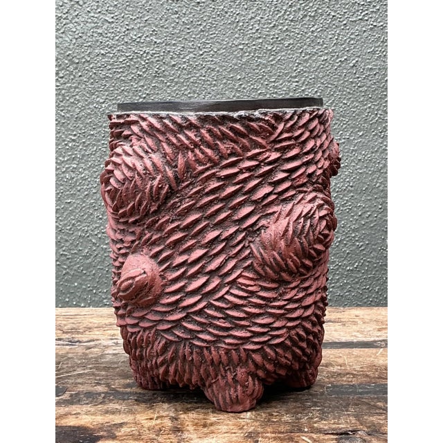 Late 20th Century Vintage Sculptural Ceramic Vase For Sale - Image 5 of 12