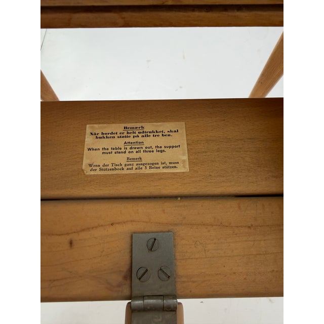 Beige Danish Modern Extendable Oak Dining Table by Henning Kjærnulf for Sorø Stolefabrik, 1960s For Sale - Image 8 of 16