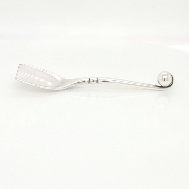 Signed Georg Jensen Sterling Silver Blossom Pepper Shaker & Salt Cellar Pair #2a For Sale - Image 16 of 18