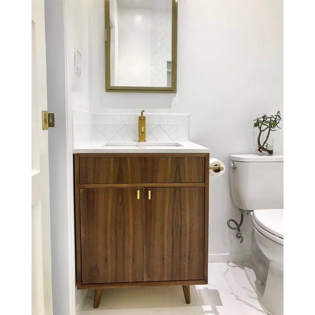 Mid Century Bathroom Vanity, 25" Chairish