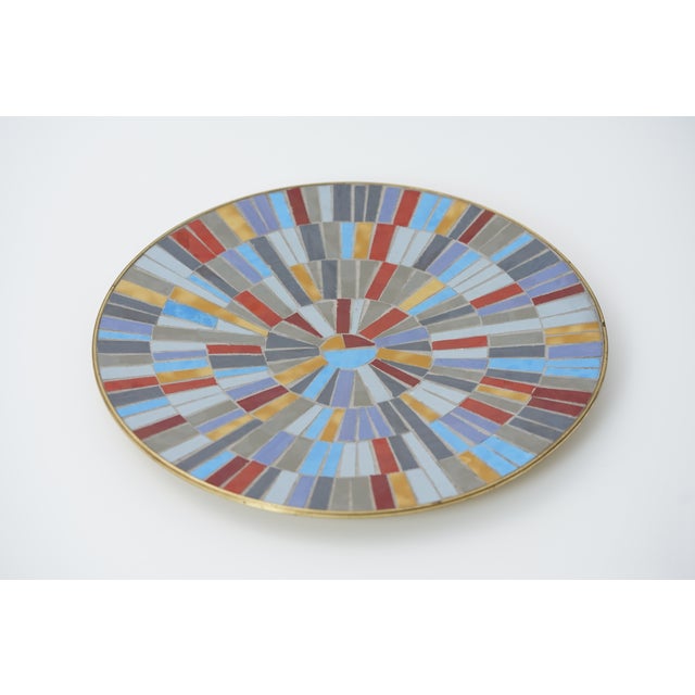 Mid-Century Modern Mid-Century Mosaic Wall Plate by R. Zimmermann for Ritter, 1950s For Sale - Image 3 of 11