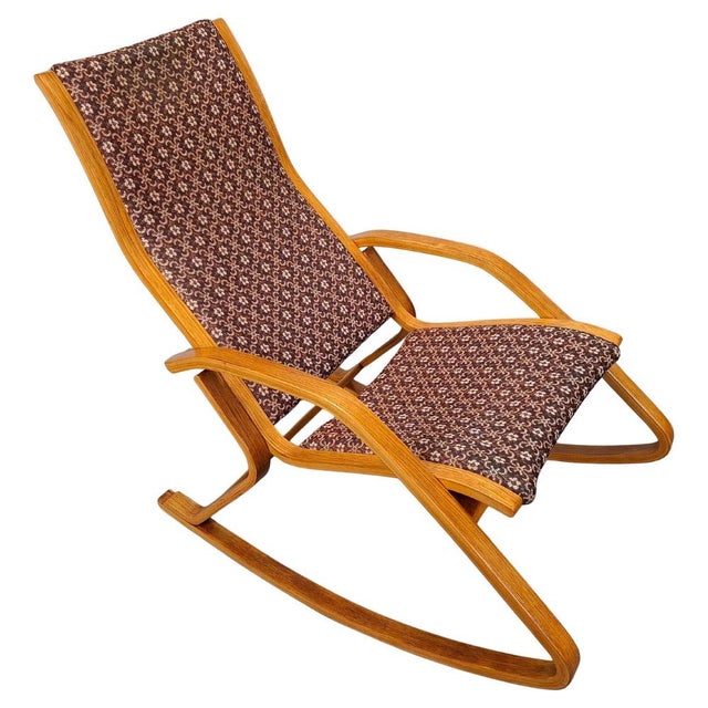 Vintage Art Deco Czechoslovak Bentwood Rocking Chair, 1930s For Sale - Image 16 of 16