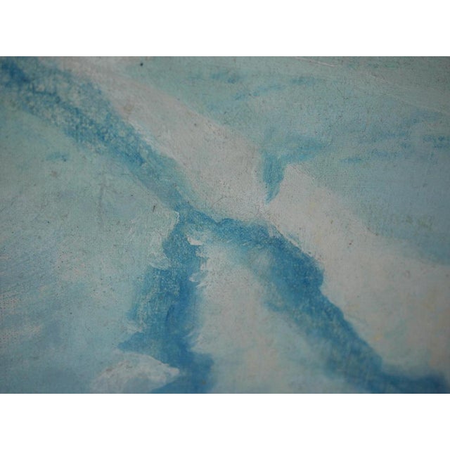 Adalbert Von Wex, Skiers in Garmisch, Early 20th Century, Oil on Canvas For Sale - Image 4 of 16