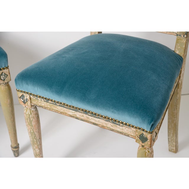 Pair of French Period Directoire Neoclassical Side Chairs, C. 1795 For Sale - Image 9 of 12