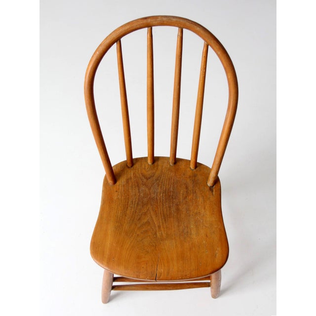 Mid 20th Century Vintage Windsor Farmhouse Dining Chair For Sale - Image 5 of 17