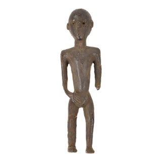 Early 20th Century Pere Leather Figure Tanzania For Sale