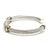 Early 21st Century David Yurman Emerald Cable Cuff Bracelet, Sterling Silver & 14k Yellow Gold, 6.5 For Sale - Image 5 of 6