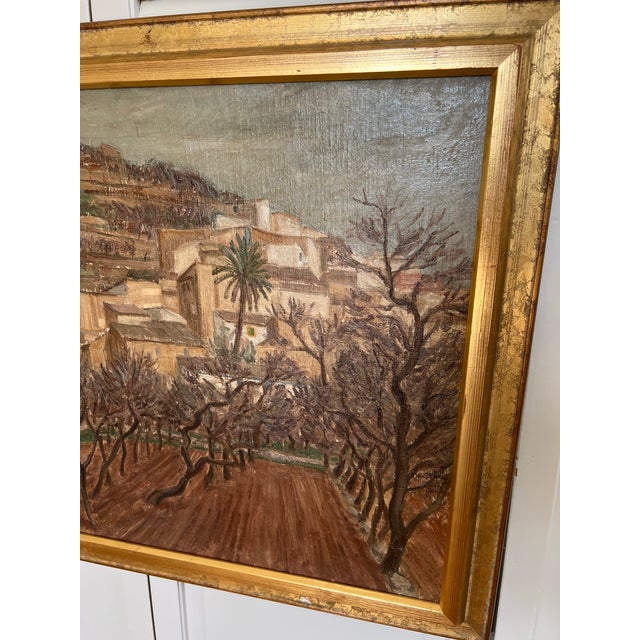 Vintage 1920s Swedish Oil Painting - Mallorca by Lasse Johnson For Sale - Image 12 of 12