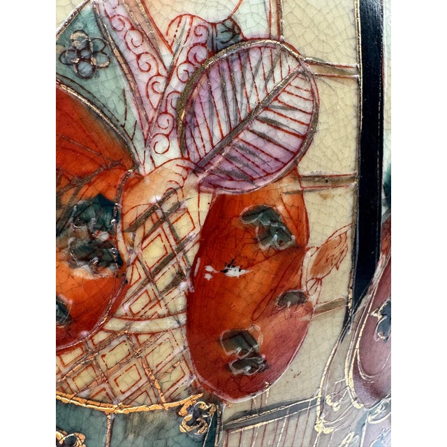 Antique Meiji Satsuma Floor Vase with Geisha Scenes and Gold Moriage, Japan, 1890s For Sale - Image 14 of 18