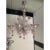 Chandelier in Transparent and Pink Murano-Style Glass With Flower and Leaf Motifs For Sale - Image 11 of 13