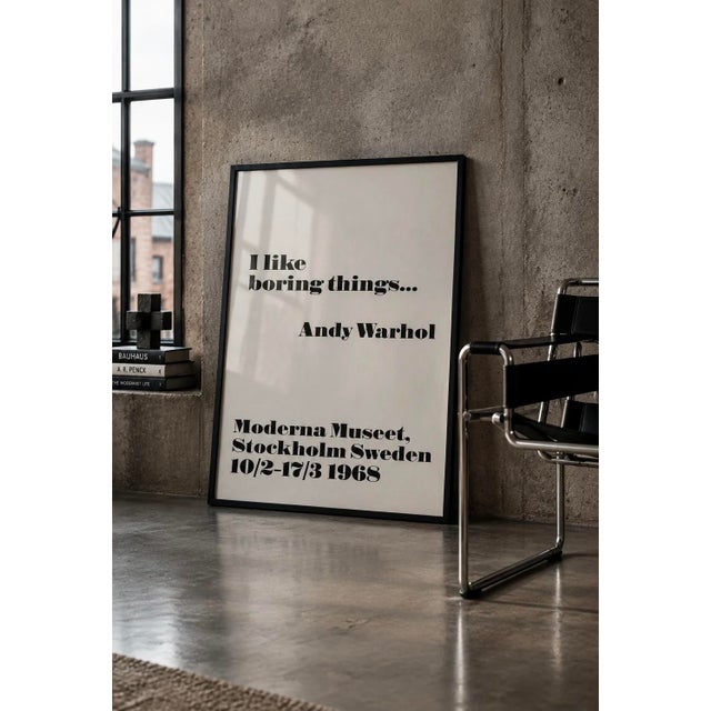 Pop Art Andy Warhol (1928–1987), I Like Boring Things..., Copyright 2015 the Andy Warhol Foundation for the Visual Arts, Inc..Printed in the Uk For Sale - Image 3 of 13
