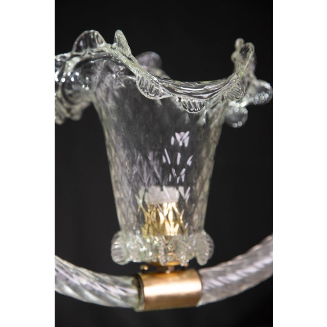 Art Deco Barovier & Toso Pendant Light Murano Glass, 1940 For Sale - Image 10 of 11