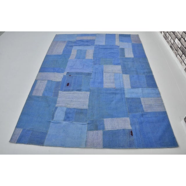 1940s Vintage Handmade Rug, 1960s For Sale - Image 5 of 9