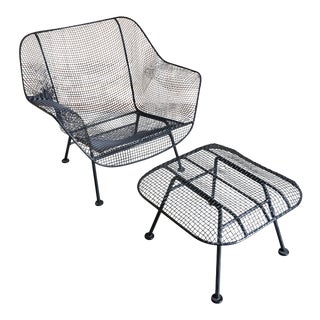 Russell Woodard "Sculptra" Lounge Chair and Ottoman For Sale