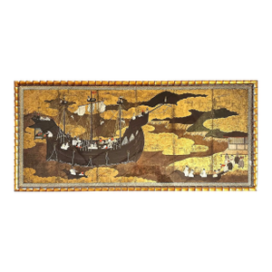 Japanese Print '- Ship Entering the Harbor'