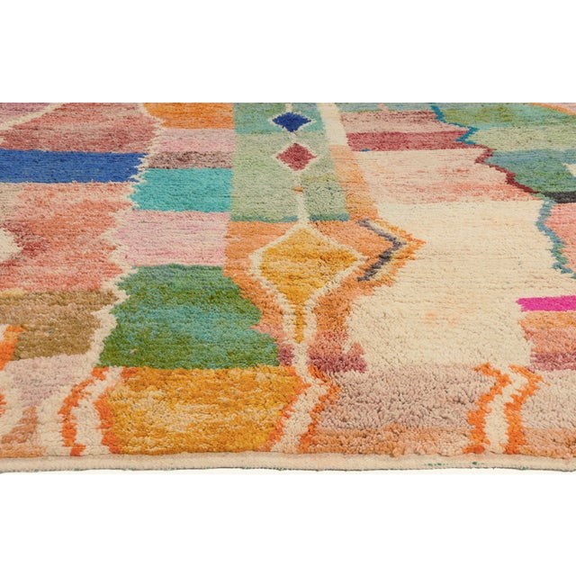 Berber Tribes of Morocco Contemporary Boujad Moroccan Rug, 10'03 X 12'04 For Sale - Image 4 of 10