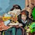 Brown Grand-Sized Framed Margot De Paris Needlepoint After Murillo, “The Little Fruit Sellers,” 30" For Sale - Image 8 of 9