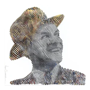 "Frank Sinatra the Song Is You" Original Artwork by Virginie Schroeder