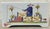 Blue Vintage Williamsburg Restoration Chinoiserie Delft Flower Brick, Frog Produced in Holland, Featuring Hand-Painted Chinese Fishing Scenes For Sale - Image 8 of 12
