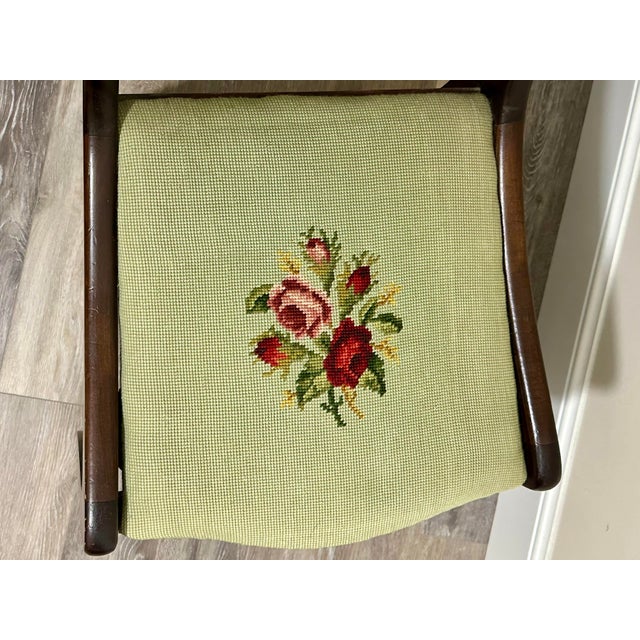 Vintage Early-Mid 20th Century Duncan Phyfe Style Mahogany Lyre/Harp Back Dining/Side Chair For Sale In Orlando - Image 6 of 9