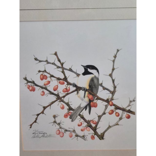 Lovely limited-edition wildlife lithograph “December” by celebrated American wildlife watercolor artist Sallie Ellington...
