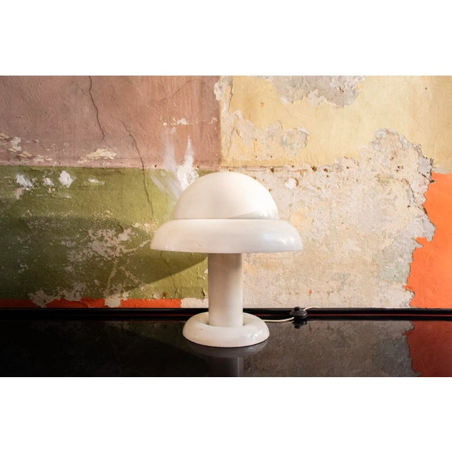 1960s Space Age Lacquered Metal Table Lamp, 1960s For Sale - Image 5 of 5