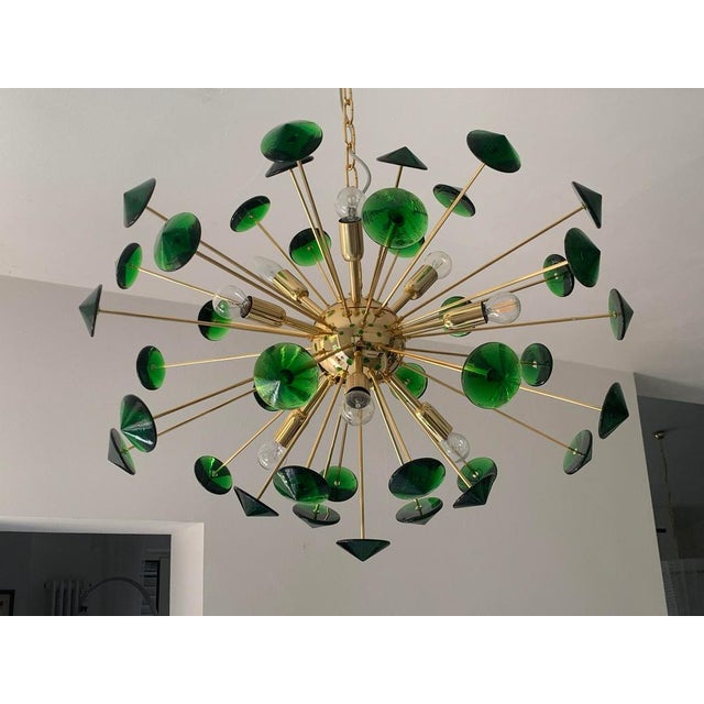 Murano Style Glass Sputnik Multicolors Italian Handmade Chandelier from Simoeng For Sale - Image 9 of 14