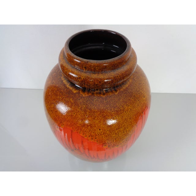 1970s Pop Art Glazed Lava Ceramic 286-51 Vase, Scheurich, 1970s For Sale - Image 5 of 18