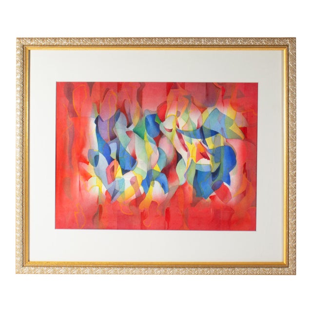 Abstract Watercolor Painting by George Coggeshall For Sale