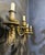 Baroque 1920 Engraved Bronze Two Lights Sconces - Pair For Sale - Image 3 of 7
