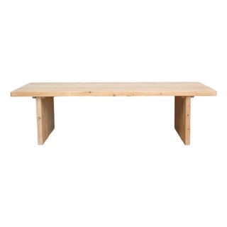 108" Long Reclaimed Wood Artisan's Dining Table For Sale