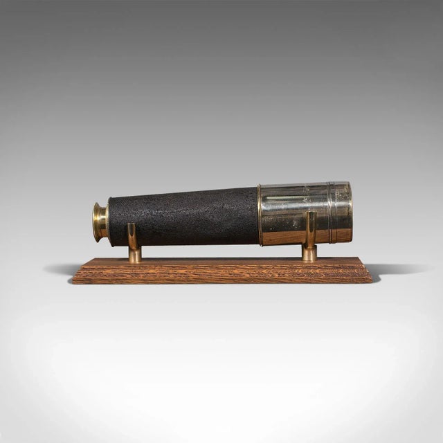 1920s Antique English 3 Draw Ross Telescope For Sale - Image 4 of 12