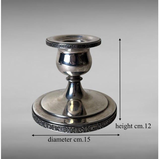 Art Deco Pair American Silver Plate “Dutchardt” Candlesticks by Bernard Rice For Sale - Image 18 of 18