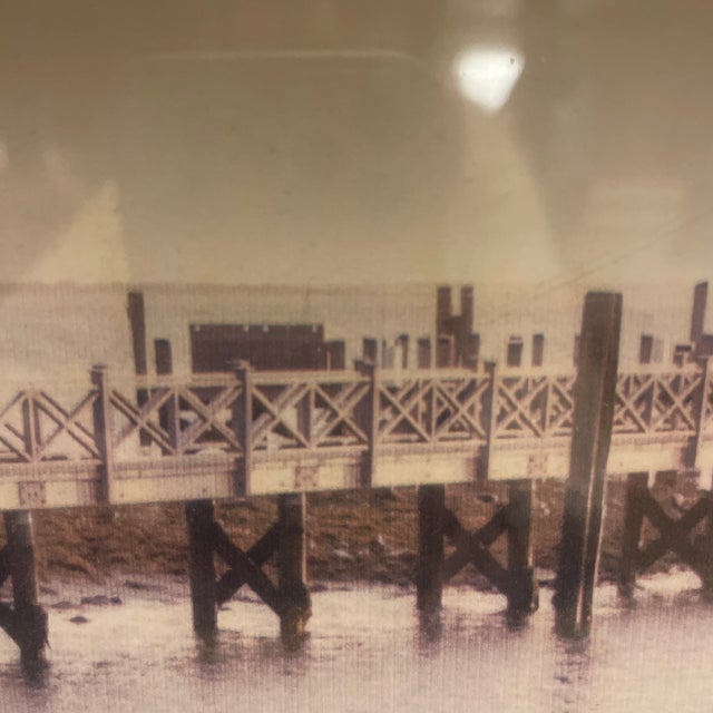 Oversized Nantucket Brant Point Lighthouse Architectural Shadow Box Photograph in Handcrafted Wood Frame For Sale - Image 11 of 12