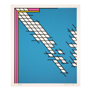 Nicholas Krushenick Tailgate Signed Pop Art Abstraction Silkscreen 189/200 Art