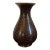 Antique Early 20th Century Japanese Brown Speckled Glaze Baluster Shape Porcelain Vase For Sale