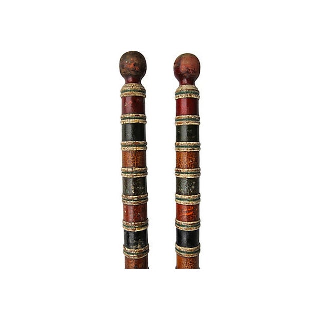 Vintage Croquet Stakes Pair Chairish